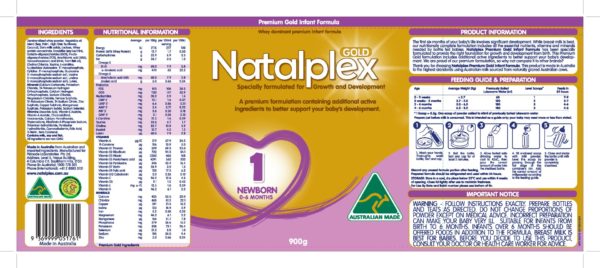 Natalplex Premium Infant Formula Step 1 900g - Image 2