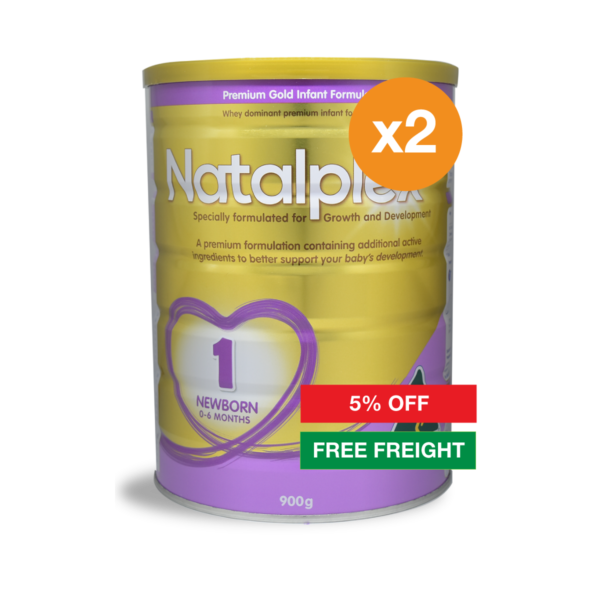 Natalplex Premium Infant Formula Step 1 900g - TWIN PACK SAVER