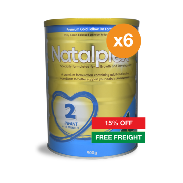 Natalplex Premium Follow On Formula Step 2 900g - SIX PACK SAVER