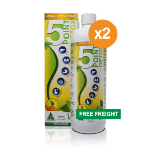 5PointDetox 500mL x 2 TWIN PACK SAVER